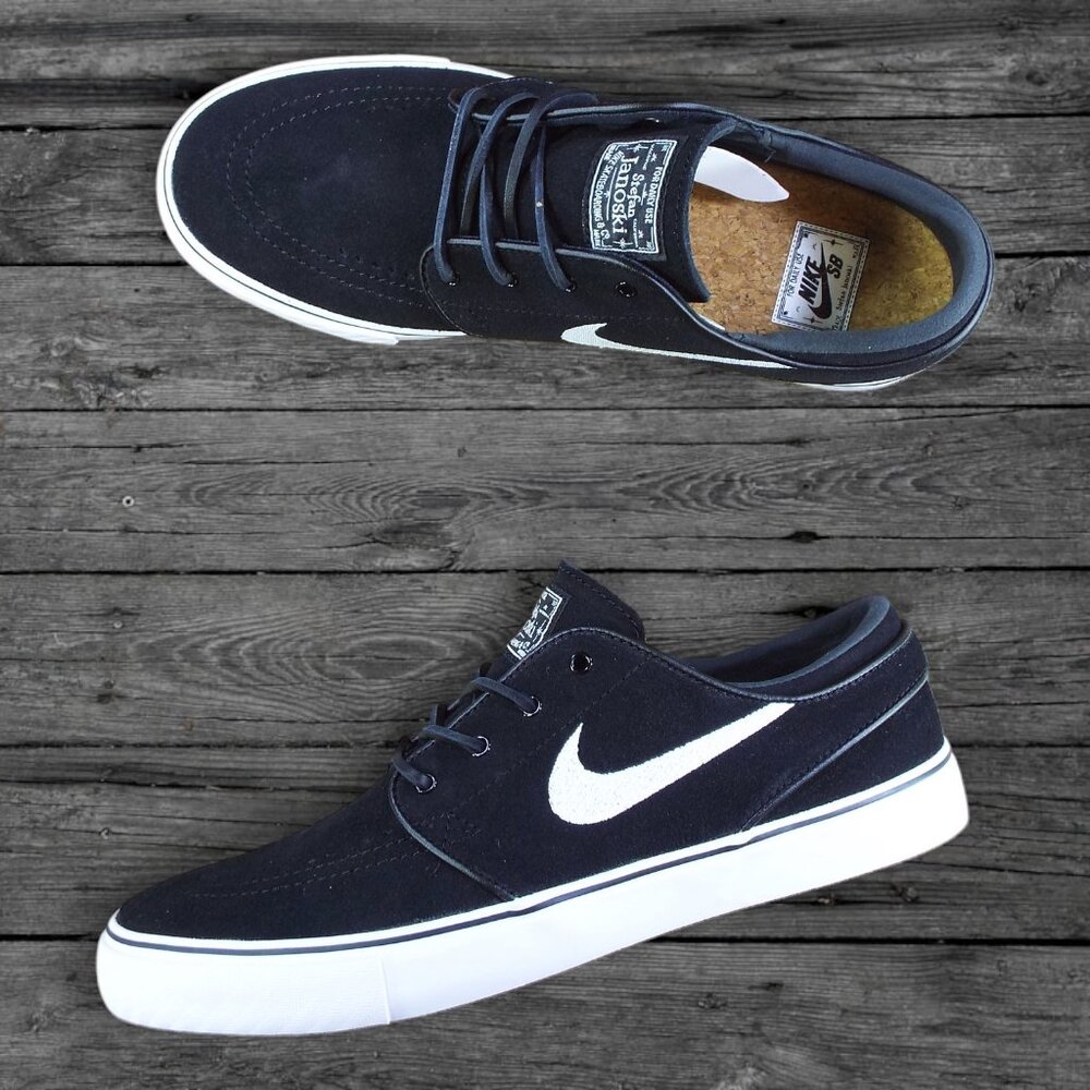 Nike SB Zoom Janoski OG+ Shoes - Black/Black/White (BRAND NEW)